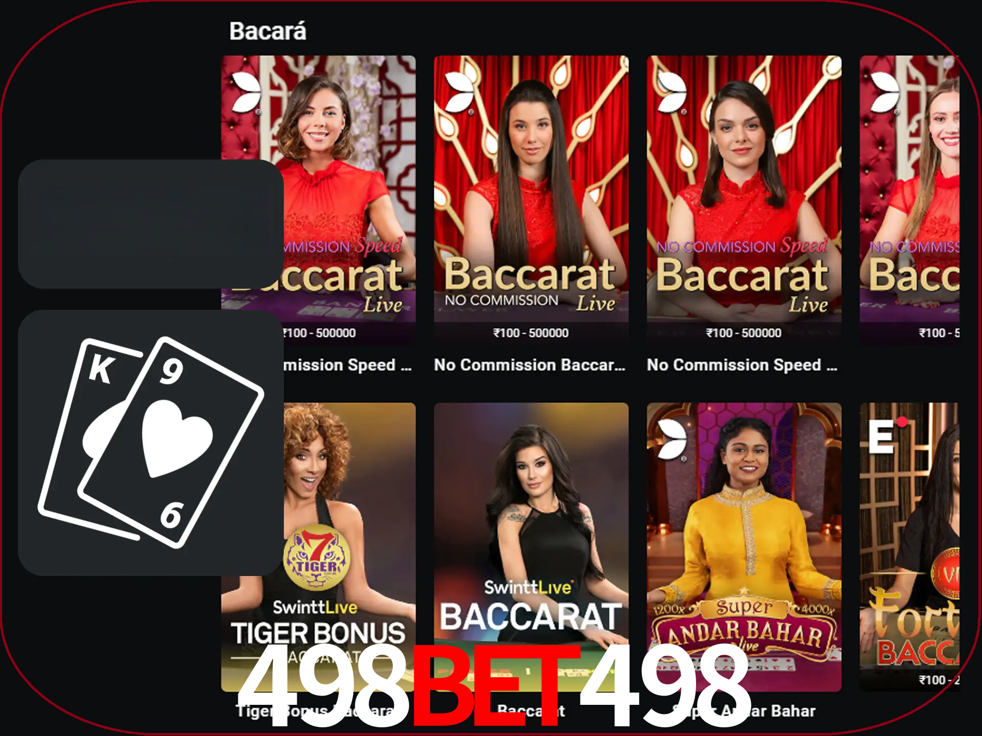 Ganhe muito dinheiro jogando jogos de bacará.
